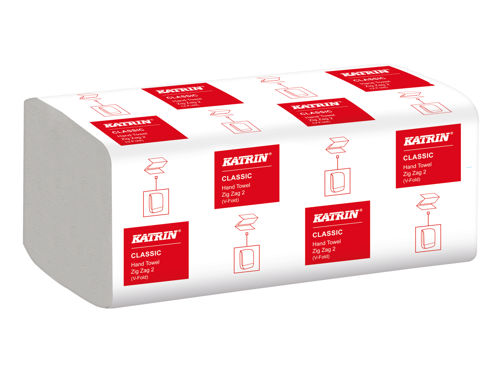 Ręcznik ZZ Katrin 35298 Classic biały, miękki, 2-warstwowy, 4000 listków